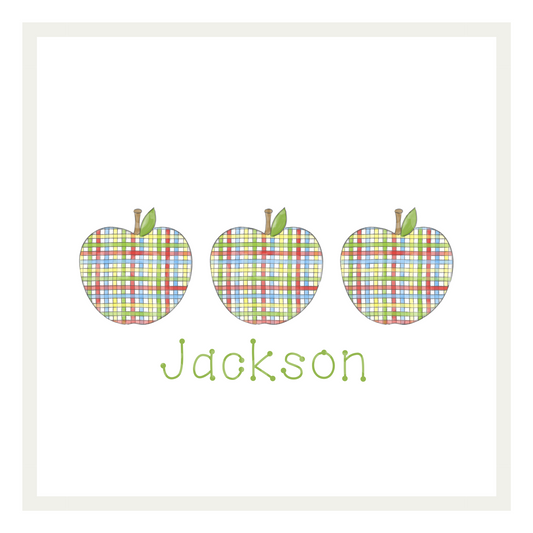 Plaid Apple Trio