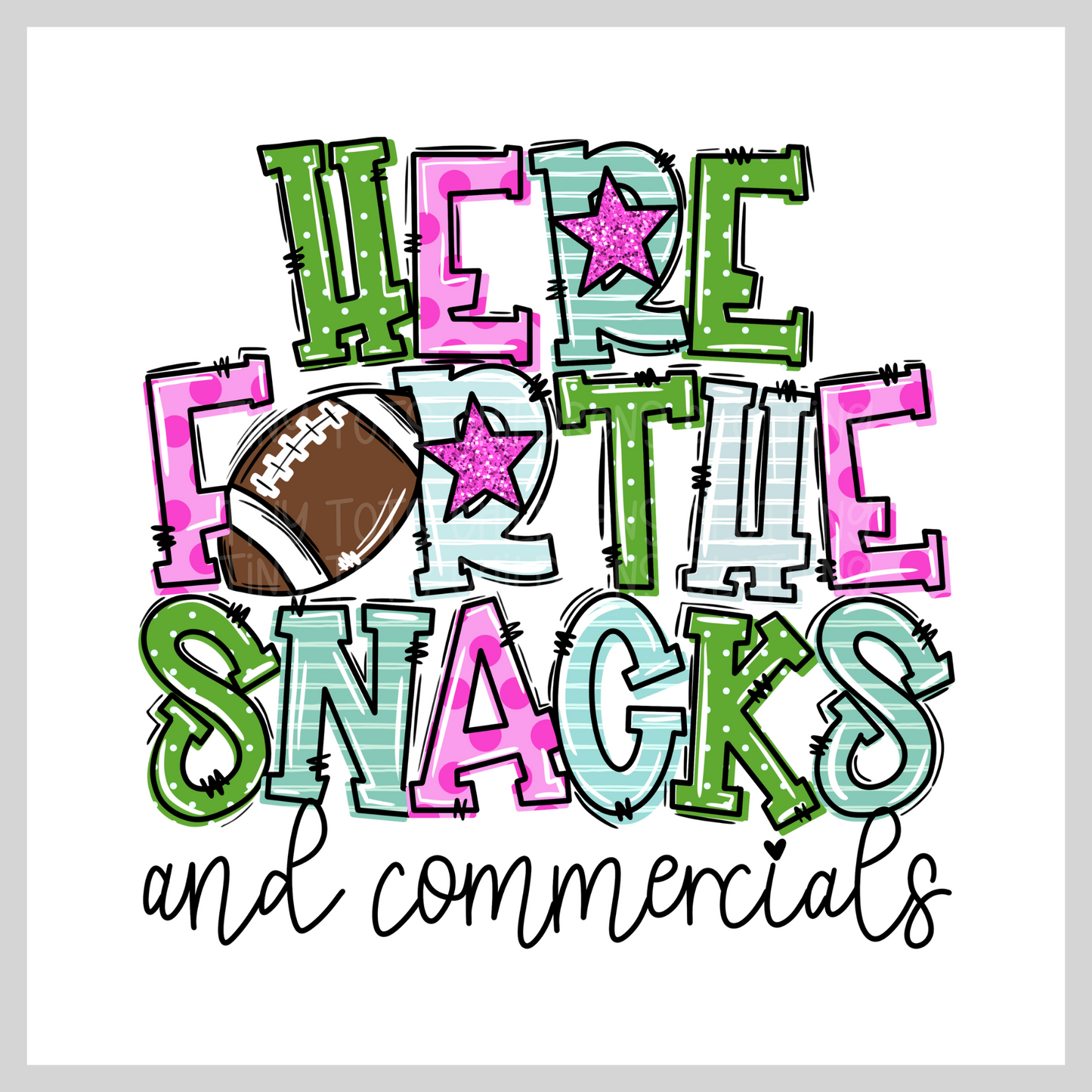 Superbowl - here for the snacks