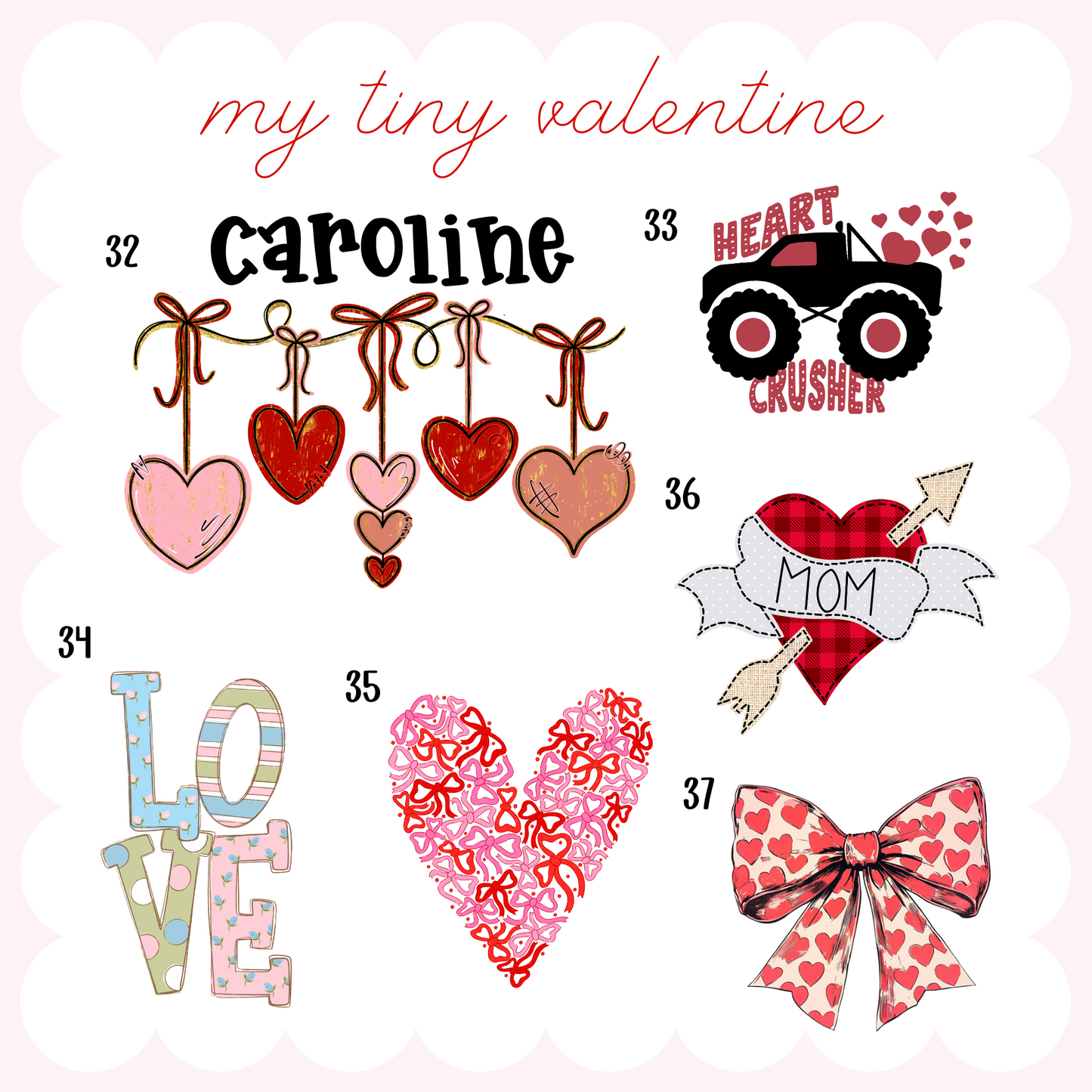 Valentines SUBLIMATION Options