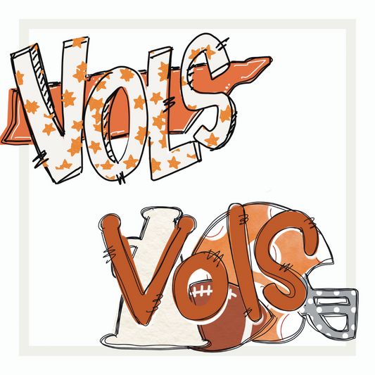 Tennessee Vols Doodles (options)