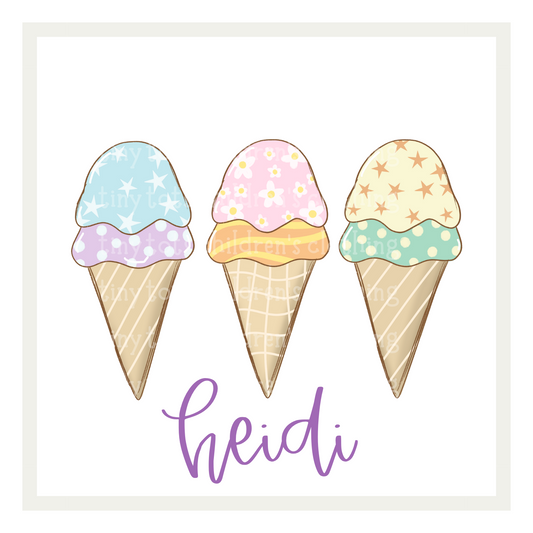 Patterned Icecream Cones