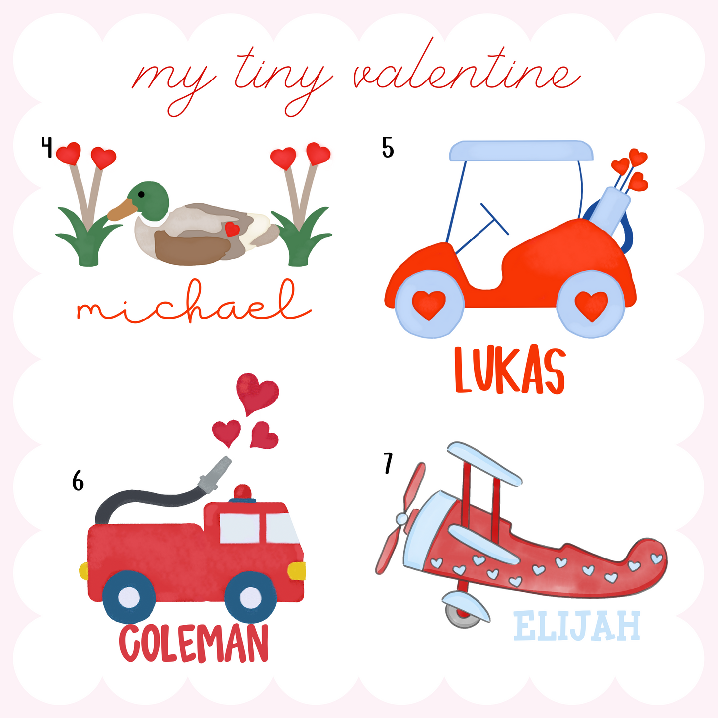 Valentines SUBLIMATION Options